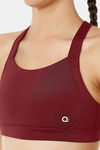 Amante Padded High Impact Anti Microbial Sports Bra  - Chocolate Truffle — thumbnail 4